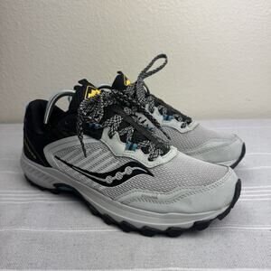 Men’s Saucony Excursion TR15 Trail Running Shoes Sneakers Fog Black Topaz 10 W